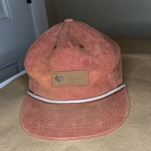 Obermeyer Rust Corduroy Cap with Patch